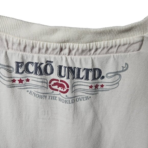 Ecko Unltd. Mens T-Shirt 3XL Off-White Graphic Tee By Marc Ecko 100% Cotton - Picture 5 of 5